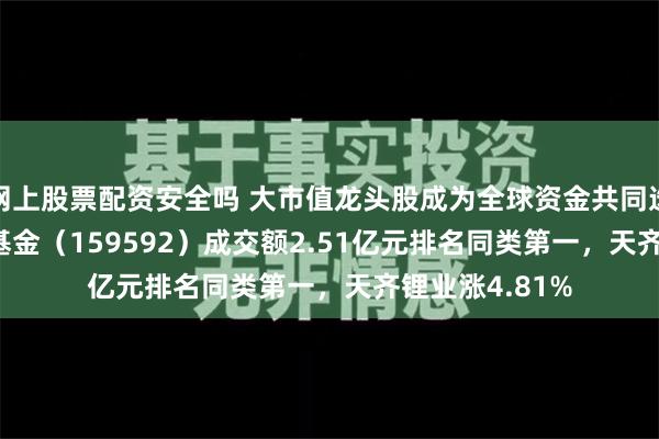 网上股票配资安全吗 大市值龙头股成为全球资金共同选择！A50ETF基金（159592）成交额2.51亿元排名同类第一，天齐锂业涨4.81%