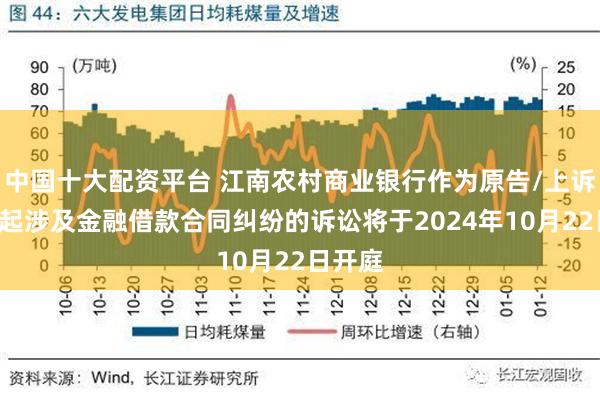 中国十大配资平台 江南农村商业银行作为原告/上诉人的2起涉及金融借款合同纠纷的诉讼将于2024年10月22日开庭